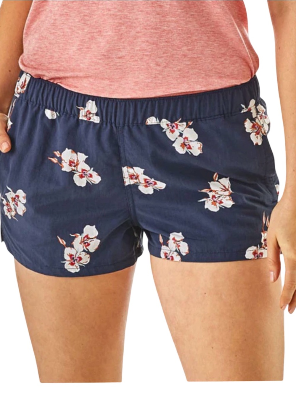 Patagonia Women's Barely Baggies Shorts (2.5") – Mariposa Lily Classic Navy Sz M - Picture 2 of 8